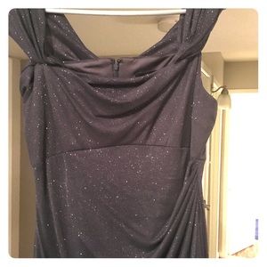 Evening gown with matching shoes